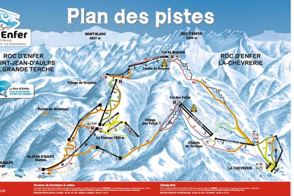 L'Enchalpe, Grand et lumineux studio avec coin montagne 4-6 pers, 60m des pistes, PISCINE COUVERTE, grand balcon expo EST, DRAPS NON COMPRIS Saint-Jean-dʼAulps Extérieur photo