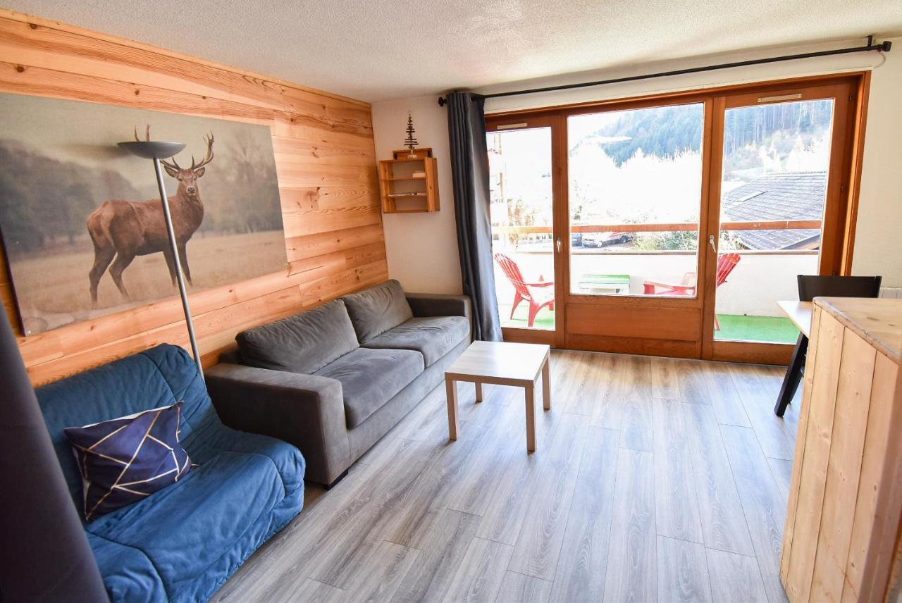 L'Enchalpe, Grand et lumineux studio avec coin montagne 4-6 pers, 60m des pistes, PISCINE COUVERTE, grand balcon expo EST, DRAPS NON COMPRIS Saint-Jean-dʼAulps Extérieur photo